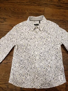 IKKS Boys Button Front Dress Shirt Long Sleeve. Size 6A - Picture 1 of 7