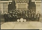 Boys Cfhs Music Band Drum Trumpet Tuba Antique Photo