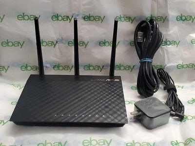 Asus RT-AC1750 Dual-Band Gigabit Wi-Fi Gaming Router 1750Mbps 2.4 5GHz ADP-33AW - Image 1 of 4