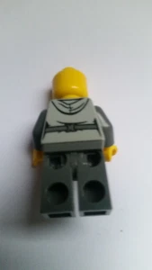 Lego Mini Figur grau Schnee Skifahrer - Bild 1 von 2