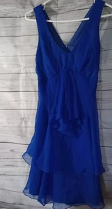 jessica mcclintock gunne sax Blue Party Dress Size 7/8 Vintage - Picture 1 of 15
