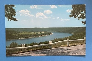 Leavenworth Indiana Scenic Horseshoe Bend Aerial View Vintage Postcard UNUSED - Picture 1 of 2