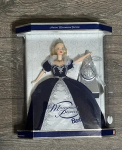 Mattel Barbie Millennium Princess (1999) NRFB Blonde Holiday Barbie Doll - Picture 1 of 12