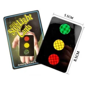 Die Stop Light Karten Nahaufnahme magische Illusion - Bild 1 von 5