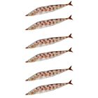 6 Stck geflschte Fische geflschte Meeresfrchte Modell Fisch Saury Modell