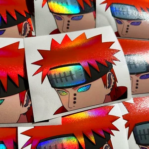 CALCOMANÍA DE COCHE PAIN HOLO ANIME PEEKER NARUTO SHIPPUDEN AKATSUKI - Imagen 1 de 1