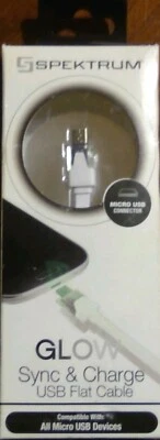 Spektrum Glow Sync & Charge USB Flat Cable (free shipping) - Image 1 of 3