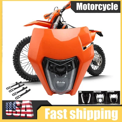 Светодиодная фара для велосипеда KTM 250 XC-W 300 EXC 350 EXCF 450 EXC-F 500 EXC Dirt - Изображение 1 из 4