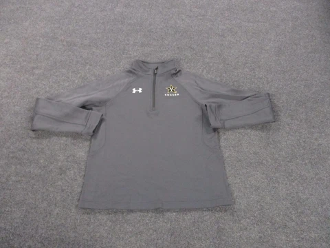 Vanderbilt Commodores Jacket Adult M Gray 1/4 Zip Mock Neck Soccer Womens Cover