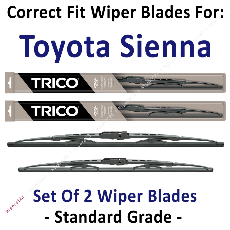 2006-2010 Toyota Sienna Wiper Blades 2-Pack Standard Wipers - 30260/30190 - Image 1 of 1