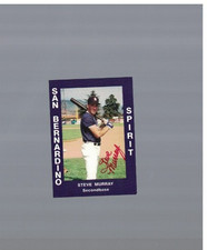 Steve Murray San Bernadino Spirit Signed 1988 Minor League Card W/Our COA