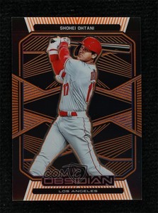 2020 Panini Chronicles Obsidian Electric Etch Orange /50 Shohei Ohtani #40
