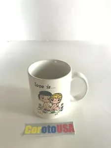 LOVE IS... Coffee Mug by Presents of California -Made in Korea 1985 - Vintage - Picture 1 of 6