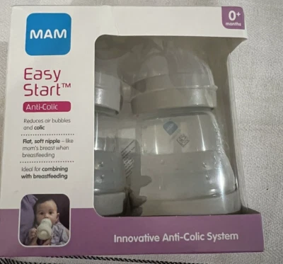 Biberones anticólicos MAM Easy Start 5 oz Baby Essentials flujo lento arranque fácil NUEVO Foto 1 de 4