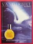 Publicité de presse: Parfum  VANDERBILLT  Cygne 1985 Beau Flacon