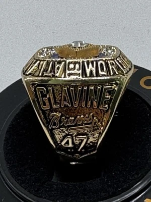 Anillo réplica Tom Glavine 1995 Atlanta Braves Serie Mundial 22/08/2025 SGA NUEVO EN CAJA Foto 1 de 4