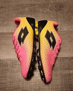 Lotto Forza Elite Three JR Mädchen Fußballschuhe Gr. (1,5) Jugend schwarz pink gelb - Bild 1 von 7