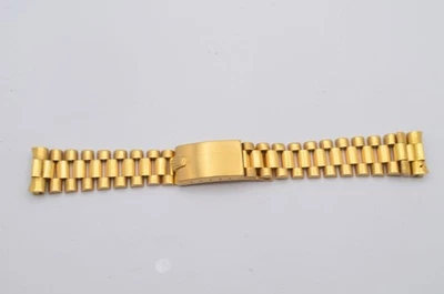 Pulseira Rolex President 20 mm para relógio masculino ouro 18K 750 para 1803 56 gramas - Imagem 1 de 4