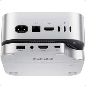 Base Mac mini M4 con carcasa SSD M.2 de 4 TB (SSD NO incluida), Mac mini M4/... - Imagen 1 de 9