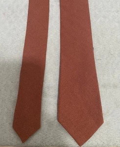 NWT $32.99 Dazi Linen Silk Blend Mens Neck Tie Burnt Orange Fall Color - Picture 1 of 6