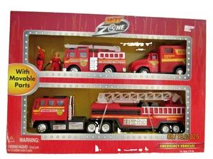 2004 Hot Zone Einsatzfahrzeuge 5 Stück / 2 Figuren Set - Bild 1 von 5