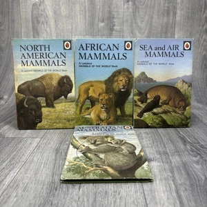 Ladybird Books Series 691 Animals of the World Hardcover Vintage Bundle x4 - Imagen 1 de 18