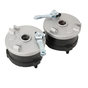 Front Drum Brake Wheel Hub Motorcycle Front Rear Drum Brake Pad Shoe Drum Hub - Imagen 1 de 11