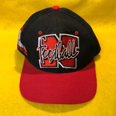 vintage 1990's Nebraska Cornhuskers Football Zephyr Snapback Hat - Huskers Cap - Image 1 of 4