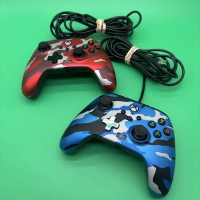 PowerA  Enhanced Wired Controllers for Xbox Series Metallic Red Camo & Blue Camo - Image 1 of 4