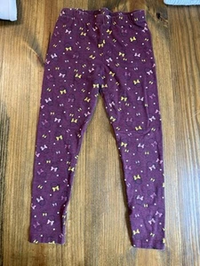 Disney Minnie Mouse Leggings/Pants/Stretch Disney Jr Maroon Size 6 - Picture 1 of 8