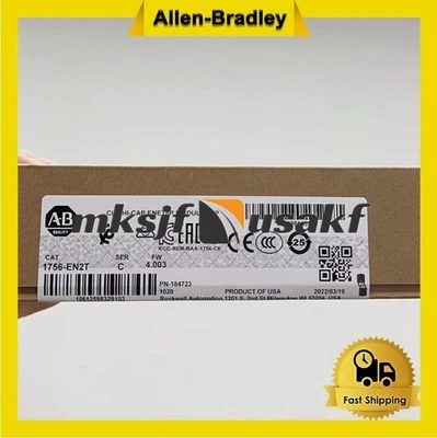 AB 1756-EN2T Ser C ControlLogix EtherNet/IP Module 1756EN2T Sealed US Free tax - Image 1 of 4