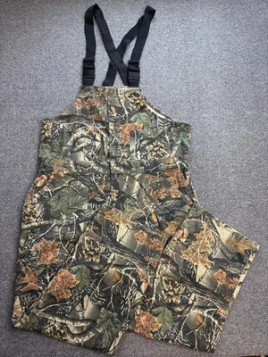 Cabelas Hunting Bibs Overall XL Camo Seclusion 3D Outdoor Gear Cargo Camouflage - Image 1 of 4