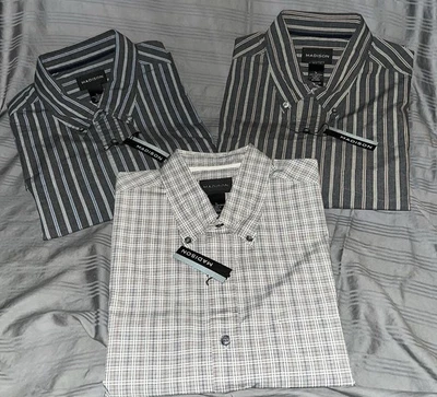CAMISAS ABOTONADAS MANGA LARGA MADISON PARA HOMBRE NUEVAS CON ETIQUETAS Foto 1 de 4