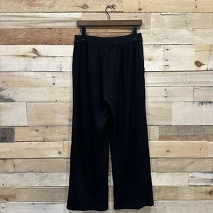Pantalones Eileen Fisher para mujer M negros pierna ancha elásticos cintura elástica - Imagen 1 de 5