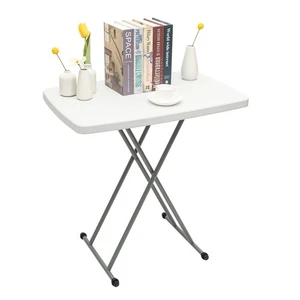 30x20 Rectangle Metal Folding Card Table Lifter Desk 8 Level Height Adjustable - Picture 1 of 12