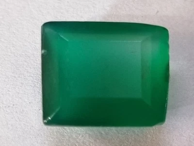 Piedra preciosa suelta de ónix verde corte esmeralda natural de 5,10 quilates con certificación EGL Foto 1 de 4