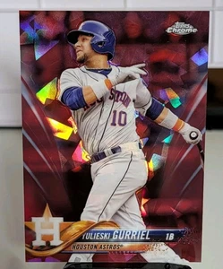 2018 Topps Chrome Sapphire Red Refractor 5/10 #311 Yulieski Gurriel Astros SSP - Bild 1 von 6