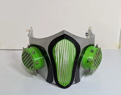MK Ninja Industrial Gothic Respirator Vented Face Mask PETG - Image 1 of 4