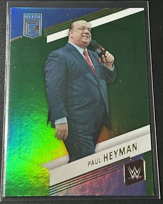 2023 WWE Donruss Elite #32 Paul Heyman Green Parallel Blaster Exclusive WWE HOF - Image 1 of 2