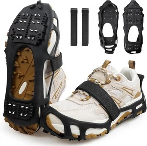 Ice Cleats for Shoes and Boots Walk Traction Crampons for Snow and Ice anti Slip - Picture 1 of 8