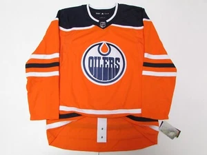 EDMONTON OILERS AUTHENTIC ORANGE ADIDAS HOCKEY JERSEY SIZE 52 - Picture 1 of 2