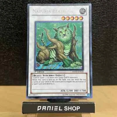 Yu-Gi-Oh! Naturia Beast HA02-EN026 Secret Rare 1st Edition LP - Image 1 of 2