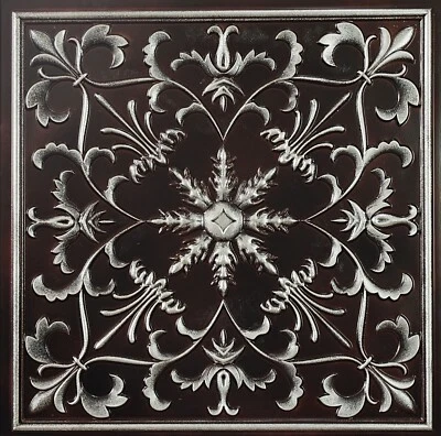 Paneles de obras de arte envejecidas decoración azulejos de lujo PL70 plata tradicional 10 piezas DECORACIÓN DE PINTURAS Foto 1 de 4