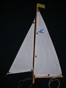 Original Günther Seifert Segel für Segelboot WINDY Modellbau 1970er Jahre selten - Bild 1 von 18