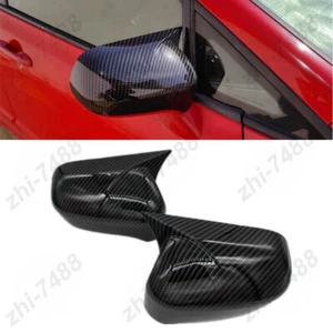 2Pcs Carbon Fiber Horn Side Mirror Cover Cap Case For Honda Civic FD 8th 2005-11 - Bild 1 von 9