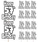 57Th Birthday Number Cupcake Party Food Cake Toppers Decorations Picks (14 Pack)