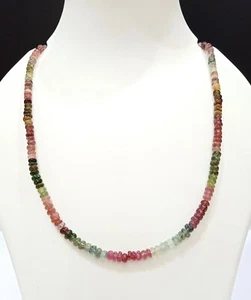 Good Looking Natural Multi Tourmaline Beads Necklace - Picture 1 of 6