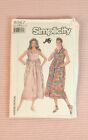 Vintage 1987 Simplicity Jiffy Women's Sundress Pattern Uncut, Folded Size 6-12