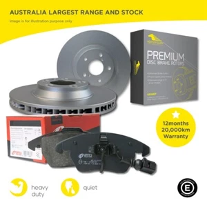 Front and Rear Brake Pads with Sensor and Disc Rotors set for BMW 120i E88 08-15 - Picture 1 of 5