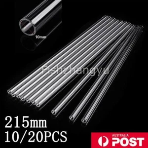 10/20 PACK 215 x 10 x 1.4mm Thick Wall Borosilicate Glass Tube Pyrex Blowing OZ - Picture 1 of 7